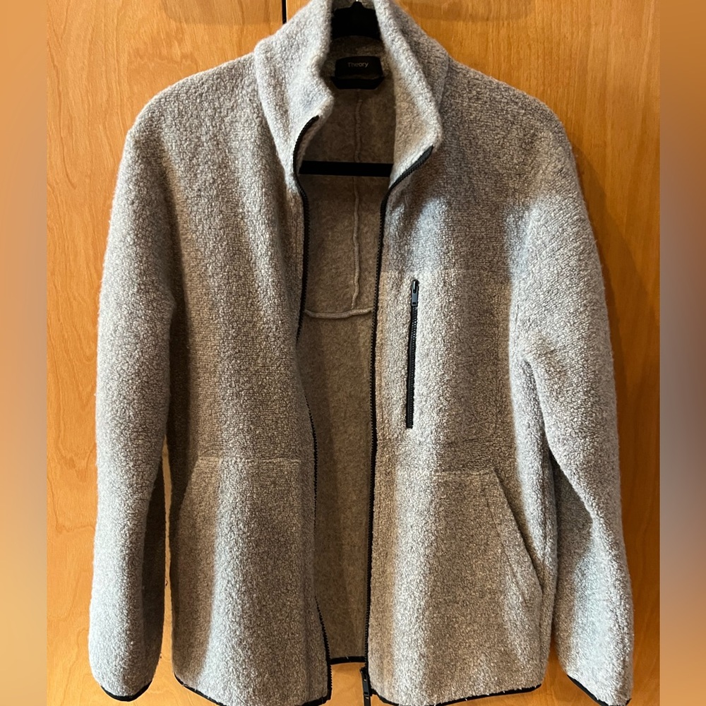 Theory - zip-up fleece (large) - lightly worn